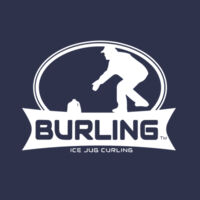 Burling Logo Wht - Heavy Cotton T-Shirt Design