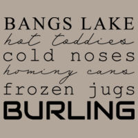 Burling Word Design - Women's Sueded Fleece Tie-Dyed Crop Hooded Sweatshirt Design