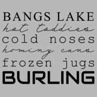 Burling Word Design - Heather CVC Long Sleeve Tee Design