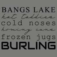 Burling Word Design - Sponge Fleece Raglan Crewneck Sweatshirt Design