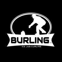 Burling Logo Wht - Sponge Fleece Crewneck Sweatshirt Design
