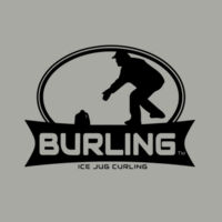 Burling Logo Blk - Heavy Cotton T-Shirt Design