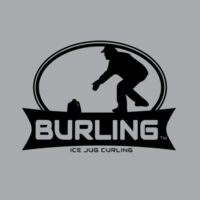 Burling Logo Blk - Sponge Fleece Crewneck Sweatshirt Design