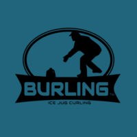 Burling Logo Blk - Heather CVC Long Sleeve Tee Design